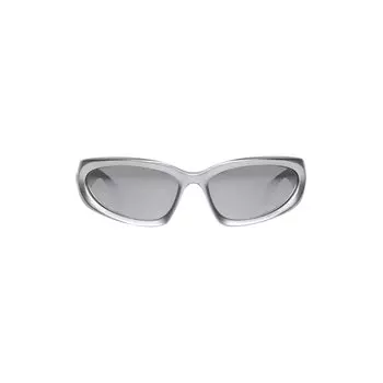 Солнцезащитные очки Swift Oval BALENCIAGA, серебряный