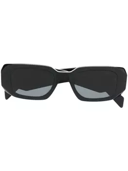 Солнцезащитные очки Symbole в квадратной оправе Prada Eyewear, черный