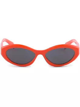 Солнцезащитные очки Symbole в овальной оправе Prada Eyewear, оранжевый