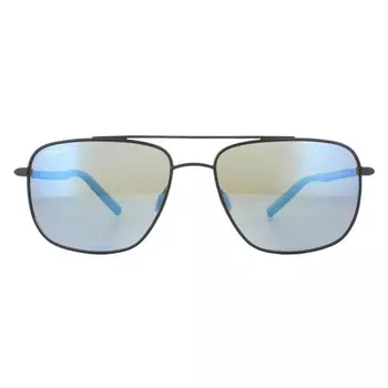 Солнцезащитные очки Tellaro 8819 матовые синие минеральные поляризованные 555нм синие Serengeti, черный