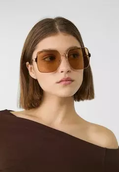 Солнцезащитные очки TEMPLES Stradivarius, темно-коричневый