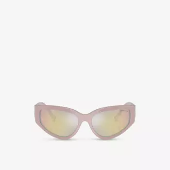 Солнцезащитные очки Tf4217 из ацетата в нестандартной оправе Tiffany & Co, розовый