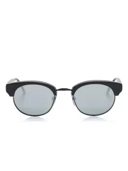 Солнцезащитные очки Thom Browne Eyewear в круглой оправе, черный
