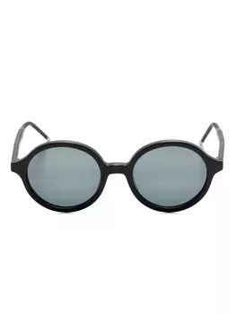 Солнцезащитные очки Thom Browne Eyewear в круглой оправе, черный