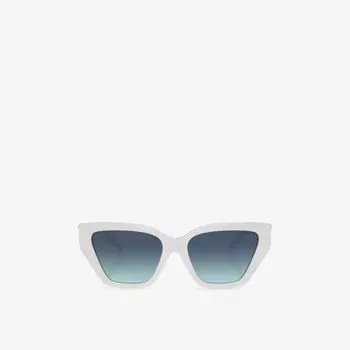 Солнцезащитные очки Tiffany & Co из полиамида "кошачий глаз", белый