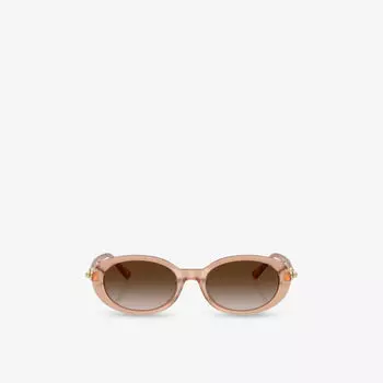 Солнцезащитные очки Tiffany & Co круглые очки в ацетатной оправе, бежевый