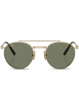 Солнцезащитные очки Titanium Ray-Ban, золотистый