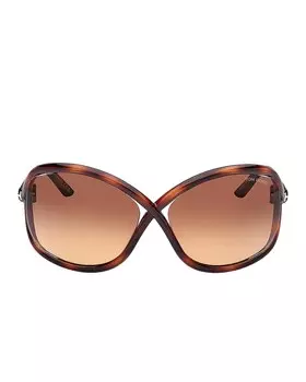 Солнцезащитные очки Tom Ford Bettina, цвет Shiny Vintage Havana & Gradient Brown