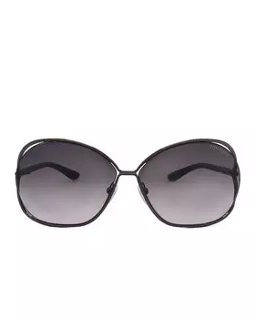 Солнцезащитные очки Tom Ford Carla, цвет Shiny Dark Gunmetal, Shiny Black, & Gradient Smoke