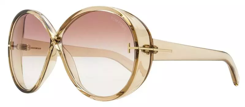 Солнцезащитные очки Tom Ford Edie-02 женские TF1116 45T прозрачные коричневые 64 мм