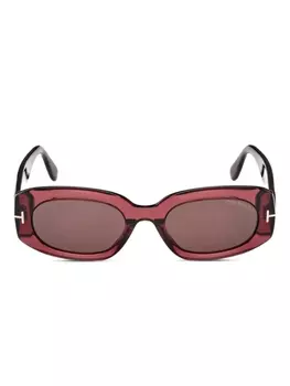 Солнцезащитные очки TOM FORD Eyewear Cielle в овальной оправе, красный