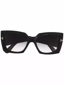 Солнцезащитные очки TOM FORD Eyewear Jacquetta квадратные, черный