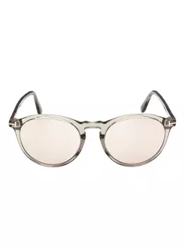 Солнцезащитные очки TOM FORD Eyewear в круглой оправе, серый