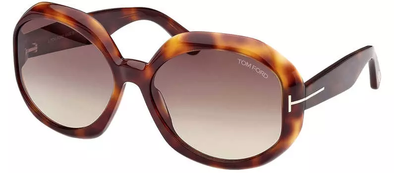 Солнцезащитные очки Tom Ford GEORGIA-02 W FT1011 52B овальной формы, цвет multi