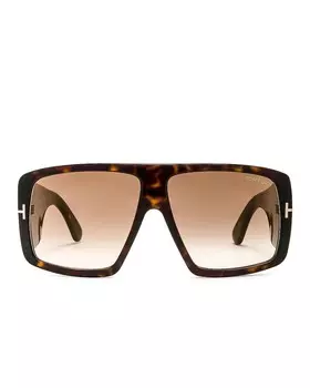 Солнцезащитные очки Tom Ford Raven, цвет Shiny Dark Havana