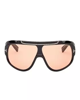 Солнцезащитные очки Tom Ford Rellen, цвет Shiny Black & Terracotta