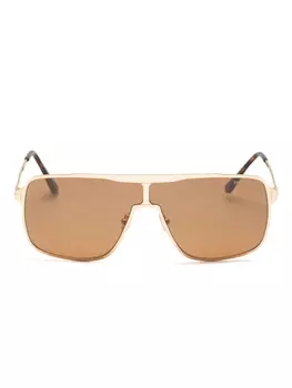 Солнцезащитные очки TOM FORD с плоским верхом, коричневый