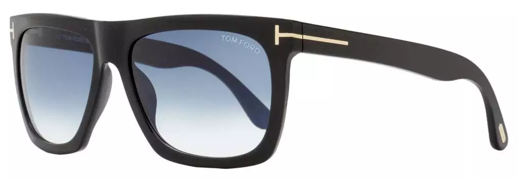 Солнцезащитные очки Tom Ford Unisex прямоугольной формы TF513 Morgan 01W черные 57 мм