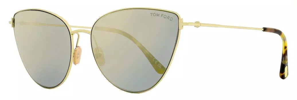 Солнцезащитные очки Tom Ford женские кошачий глаз TF1005 Anais-02 32C золото/медовый гавана 62 мм