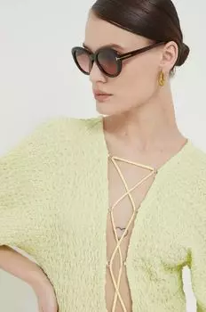 Солнцезащитные очки Тома Форда Tom Ford, коричневый