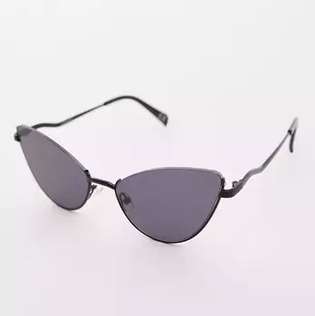 Солнцезащитные очки Topshop Hibiscus Rimless Cat Eye, черный