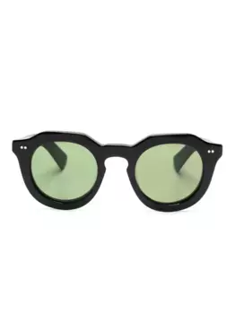 Солнцезащитные очки Toro в круглой оправе Lesca, черный