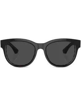 Солнцезащитные очки трапециевидной формы Burberry Eyewear, черный
