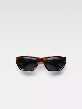 Солнцезащитные очки трапециевидной формы JACQUEMUS The Meridiano sunglasses, цвет Multi Brown