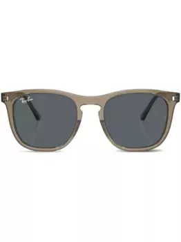 Солнцезащитные очки трапециевидной формы Ray-Ban, коричневый