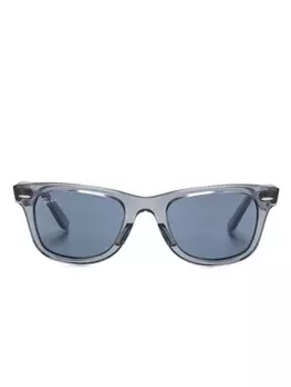 Солнцезащитные очки трапециевидной формы Ray-Ban, синий