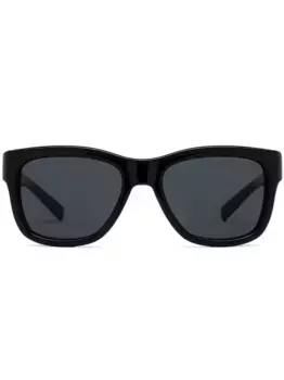 Солнцезащитные очки трапециевидной формы с логотипом Saint Laurent Eyewear, черный