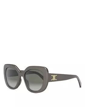 Солнцезащитные очки Triomphe Butterfly, 55 мм CELINE, цвет Gray
