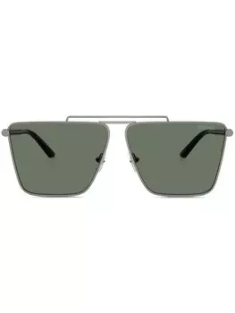 Солнцезащитные очки Tubular Greca Versace Eyewear, серебряный