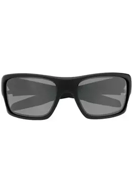 Солнцезащитные очки Turbine в квадратной оправе Oakley, черный
