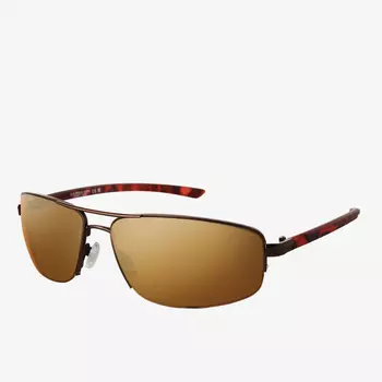 Солнцезащитные очки U.S. Polo Assn. Metal Rectangular Wrap, коричневый