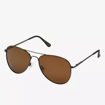 Солнцезащитные очки U.S. Polo Assn. Polarized Classic Aviator, коричневый