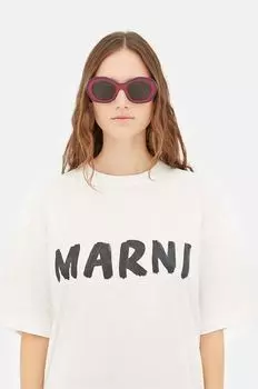 Солнцезащитные очки Ulawun Vulcano Bordeaux Marni, бордовый