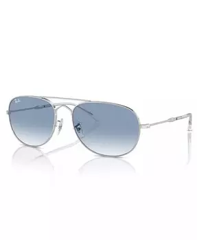Солнцезащитные очки унисекс, Bain Bridge 3735 Ray-Ban, серебро