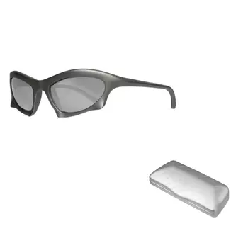 Солнцезащитные очки унисекс Balenciaga, серебряный