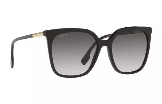 Солнцезащитные очки Burberry Unisex с золотой вставкой, черный