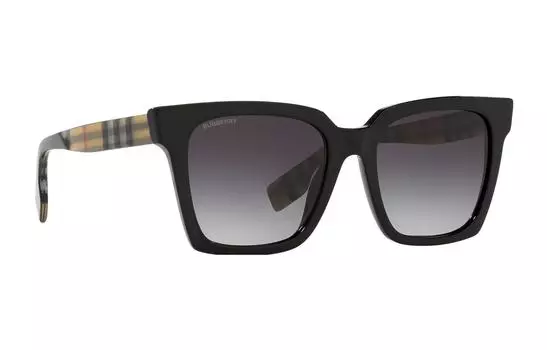 Солнцезащитные очки Burberry Unisex, черный / хаки