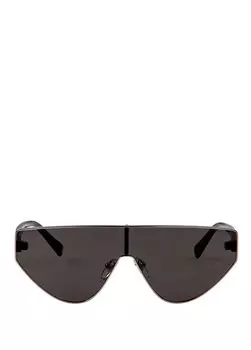 Солнцезащитные очки унисекс burcu esmersoy x hermossa hm 1596 c 4 mask, серые металлизированные Hermossa