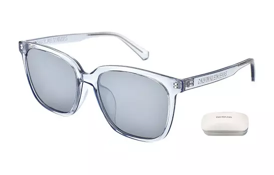 Солнцезащитные очки унисекс Calvin Klein, CKJ21644SA-051-Прозрачный голубой