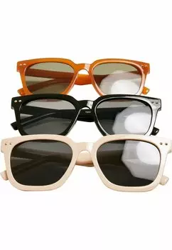 Солнцезащитные очки Unisex Chicago 3Pack Urban Classics, цвет black brown lightbeige