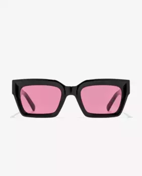 Солнцезащитные очки унисекс D.Franklin квадратная оправа и прозрачная отделка токийские розовые линзы, чёрный