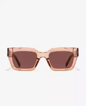 Солнцезащитные очки унисекс D.Franklin в квадратной оправе и с прозрачной отделкой модель Tokyo, коричневый