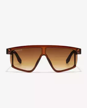 Солнцезащитные очки-унисекс DFranklin с прямоугольными линзами и поликарбонатными линзами, коричневый