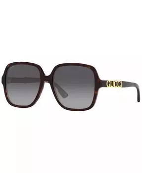 Солнцезащитные очки унисекс Gucci, коричневый