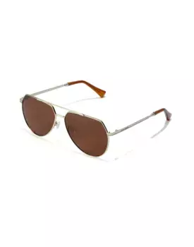 Солнцезащитные очки-унисекс Hawkers в золотой оправе-авиаторе с поляризационными линзами, золотой
