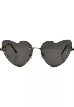 Солнцезащитные очки Unisex Heart With Chain Urban Classics, цвет black black
